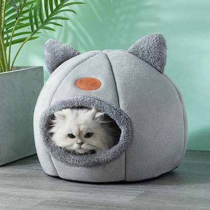 Premium Deep Sleep Winter Cat Bed - Cozy Indoor Tent for Small Dogs and Cats
