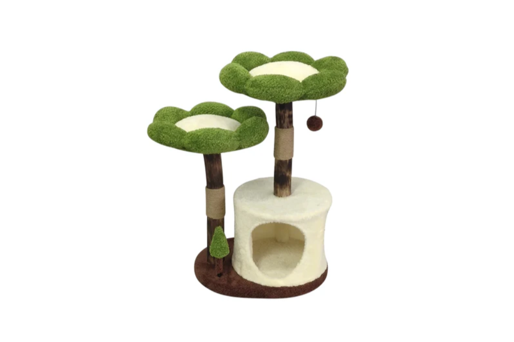 Multi-Layer Tree Tower Climbing Frame Scratching Pile Luxury Plush High Quality Cat Climbing Tree