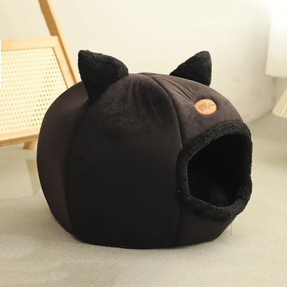 Premium Deep Sleep Winter Cat Bed - Cozy Indoor Tent for Small Dogs and Cats