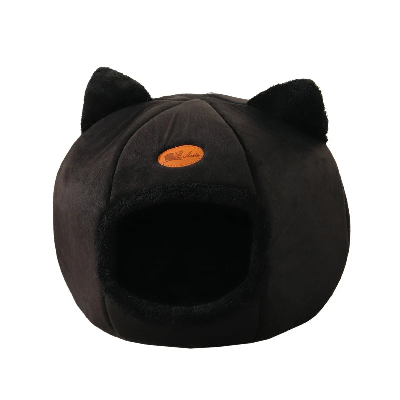 Premium Deep Sleep Winter Cat Bed - Cozy Indoor Tent for Small Dogs and Cats
