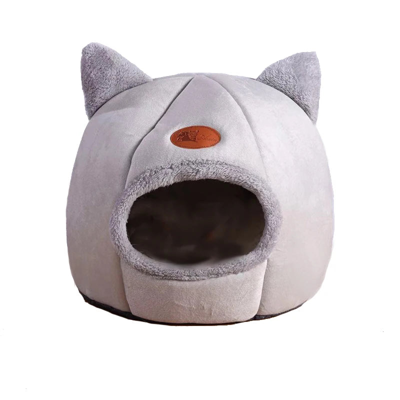 Premium Deep Sleep Winter Cat Bed - Cozy Indoor Tent for Small Dogs and Cats
