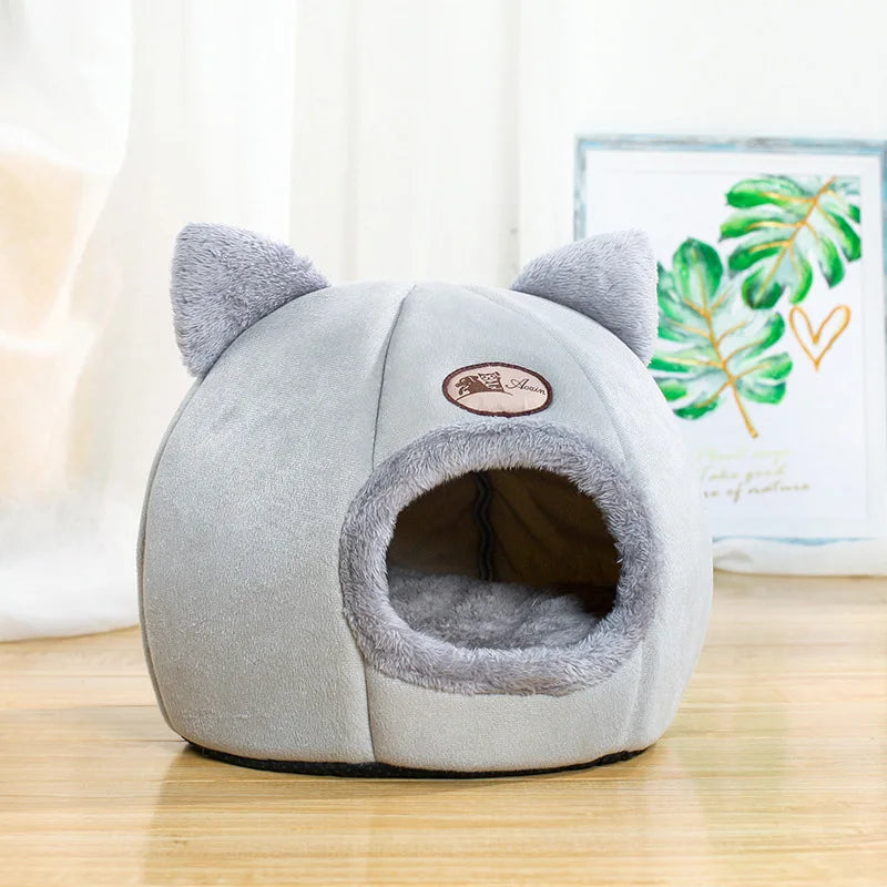 Premium Deep Sleep Winter Cat Bed - Cozy Indoor Tent for Small Dogs and Cats